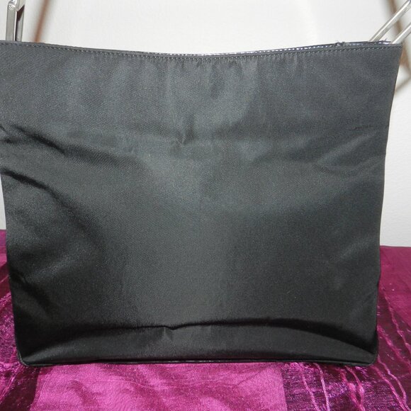 Vintage Prada Tessuto Nylon & Leather Handbag and Prada Nero Leather Wal… - Picture 4 of 16